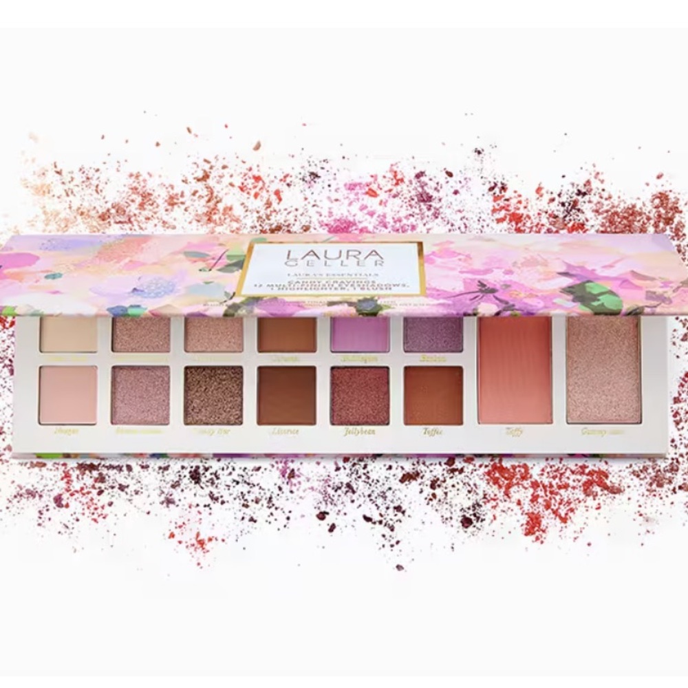 Laura Geller Luxe Eyeshadow Palette w/ Blush + Highlighter | New